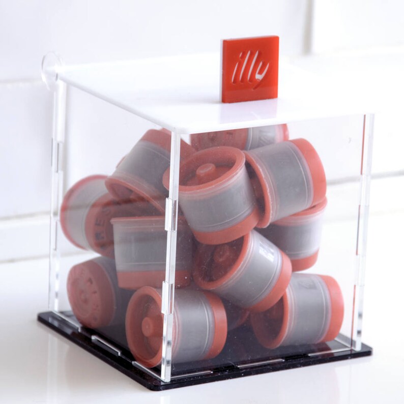 White Illy Capsules Holder Box Clear Iperespresso Coffee Pod Etsy UK