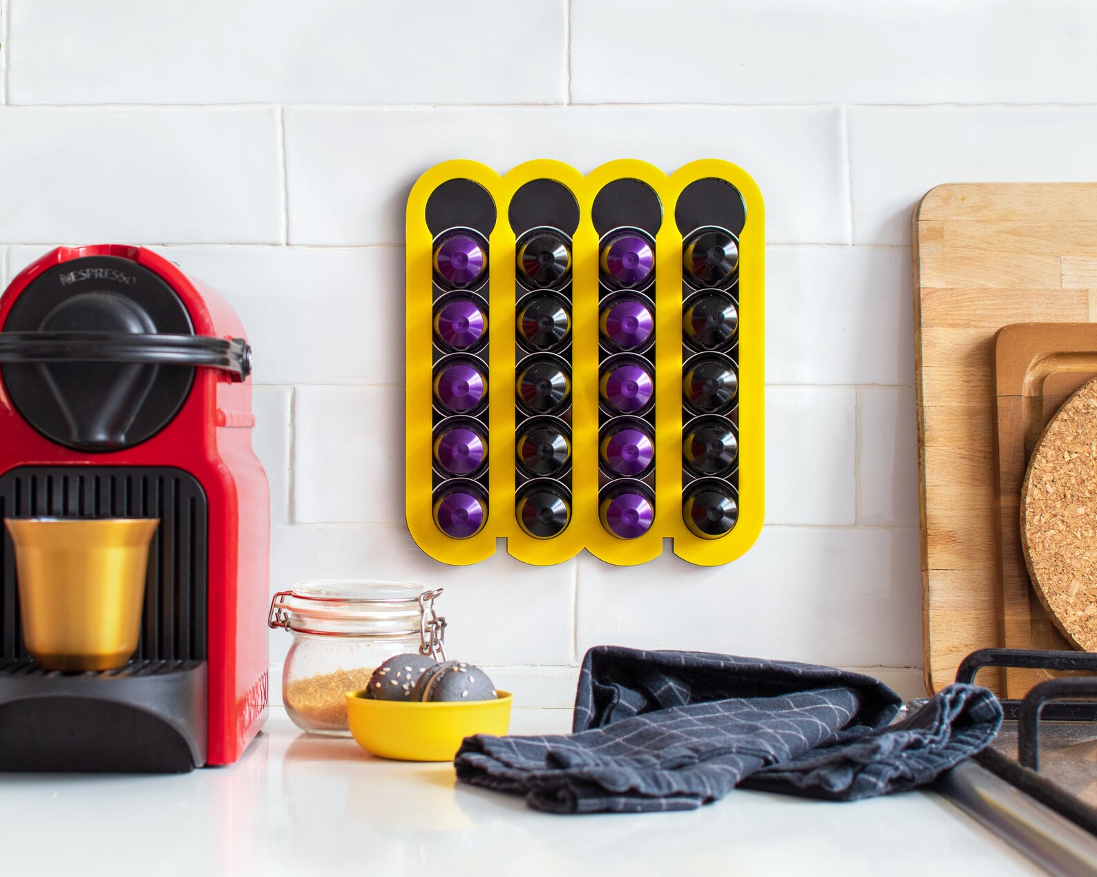 Coffee Pod Holder Yellow Fridge Nespresso Original Etsy