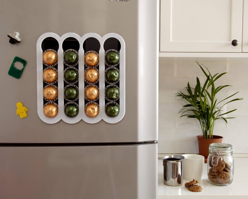 White Nespresso Vertuoline Coffee Pod Holder Flat 16 Vertuo Etsy