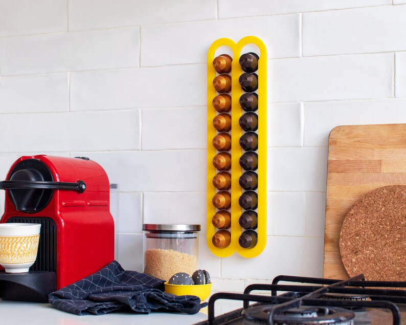 Coffee Pod Holder White Fridge Nespresso Original 20 Etsy