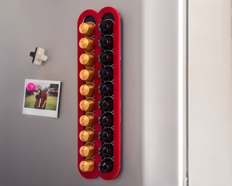 Coffee Pod Holder Red Fridge Nespresso Original 20 Etsy