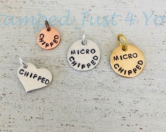 i am chipped dog tag