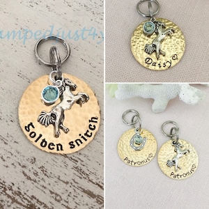 Personalized, Handstamped Bridle Tag, Pet Keychain,  Bridle Charm, Bridle Tag, Halter Tag