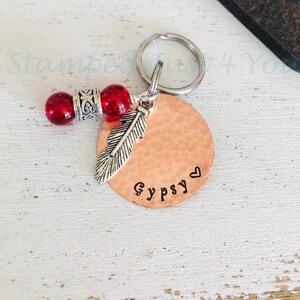 Personalized Horse Bridle Tag: Hand Stamped Copper Charm image 13