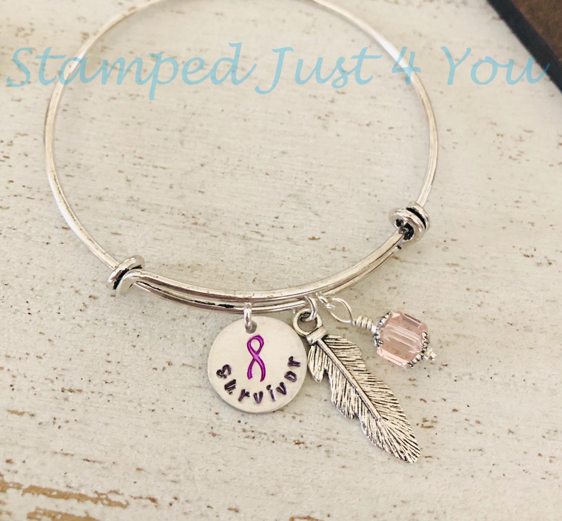 Breast Cancer Keychain Breast Cancer Awareness Survivor - Etsy