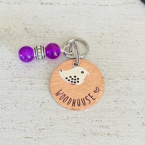 Personalized Horse Bridle Tag: Hand Stamped Copper Charm image 10