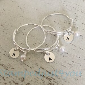 Sterling Silver Initial and Birthstone Adjustable Ring,Silver Grandmom ring, Mimi ring,Memorial Jewelry, Nanna ring, Mom ring, Family ring,