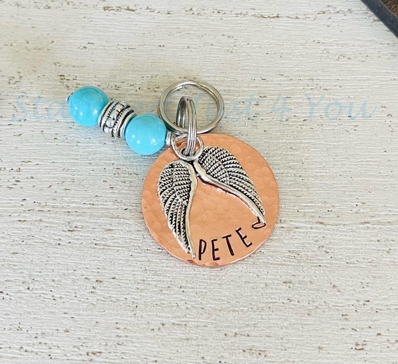 Personalized Horse Bridle Tag: Hand Stamped Copper Charm image 9