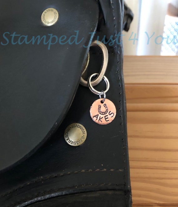 Personalized Copper Bridle Charm, Saddle Tag, Horse Gift
