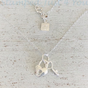Sterling Silver Key and Lock Necklace, Valentines Day Gift, Key And Lock Charm, Valentines Day Jewelry, Lock Charm, Key Charm
