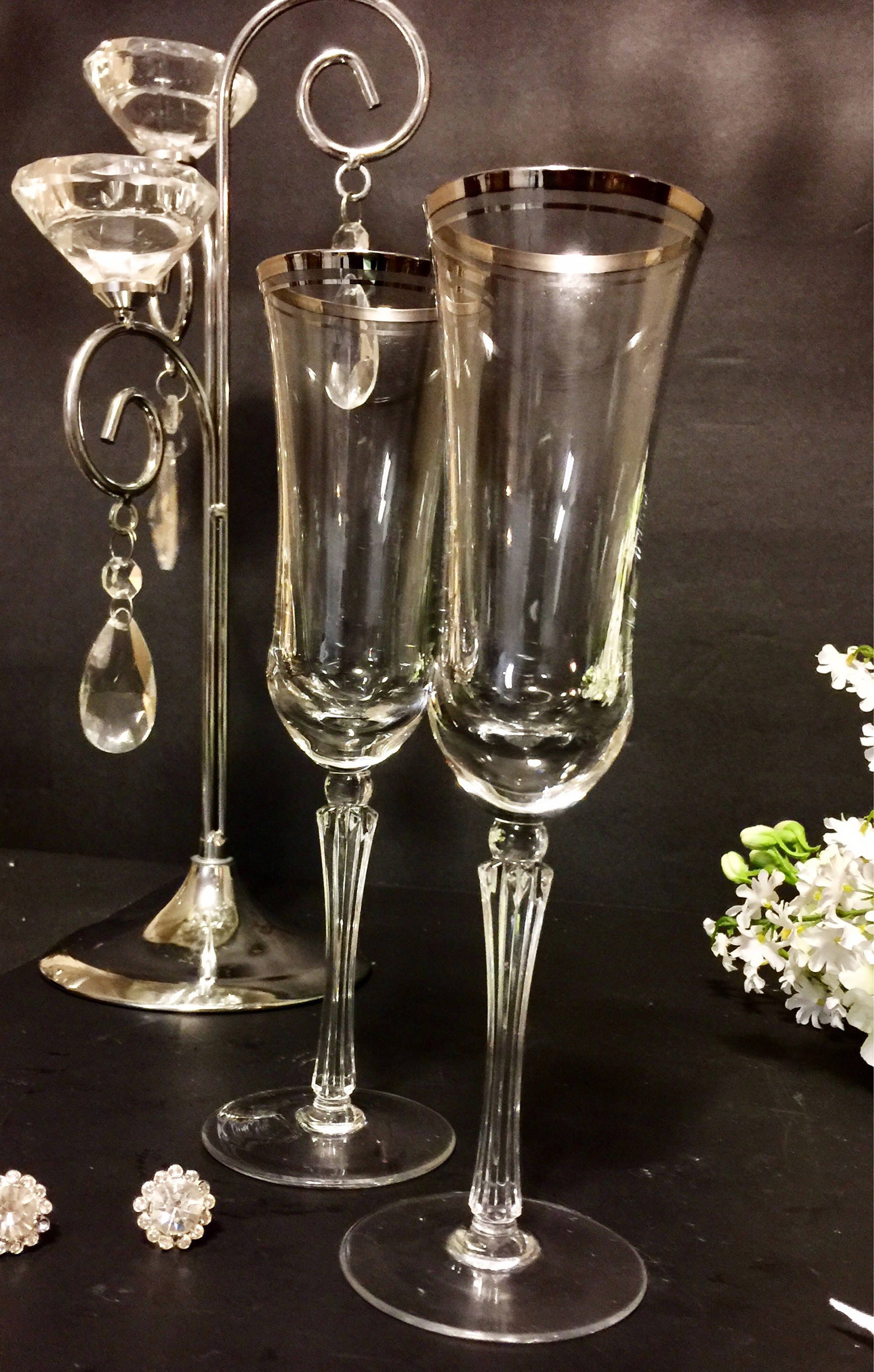 trumpet champagne flutes