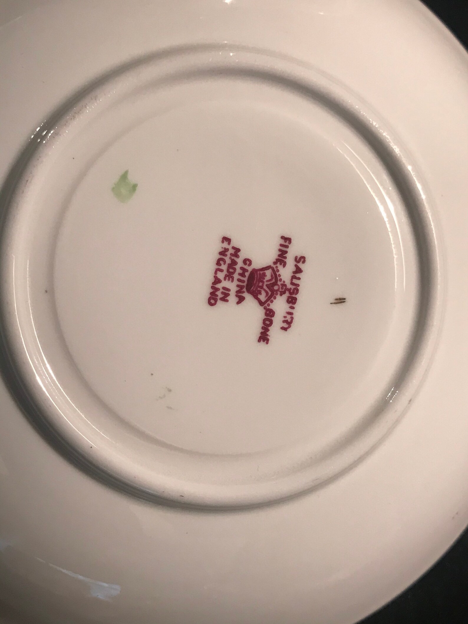 Salisbury Bone China Made in England Marked With Crown and Etsy