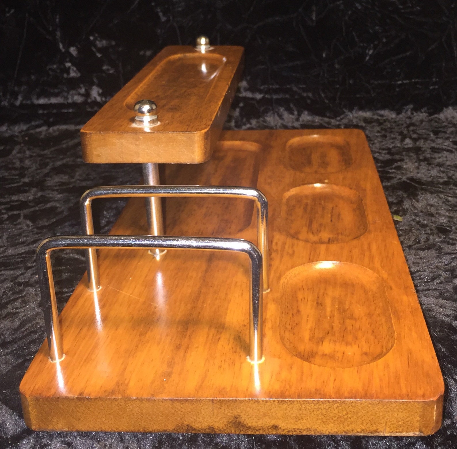 Gentleman's Wooden Dresser Valet Tray 2 Tier Masculine Set Etsy