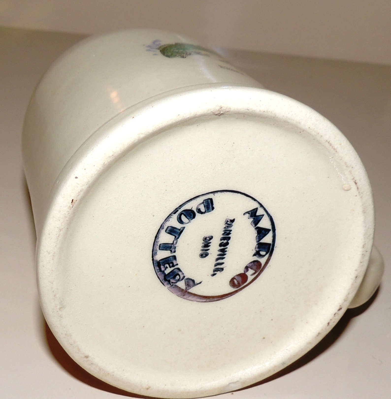 Marco Pottery Zanesville Ohio Big Bass Jumping Mug Cream Etsy