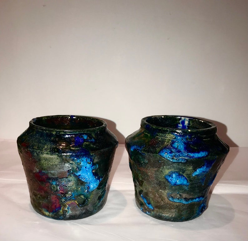 Drips Lava Pottery Vases Luminous Art Pottery Vases Dips Craters Primitive Pottery