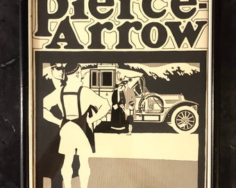 Antique Pierce Arrow Actual Advertising 1911 Ad Pierce Arrow Touring Landau in Tyrol - ORIGINAL ADVERTISING