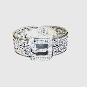 Vintage Silver Filigree Cuff Bracelet