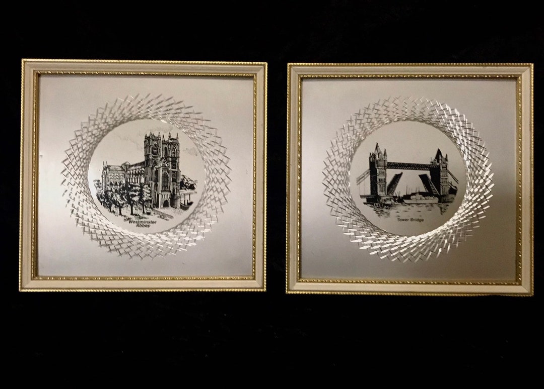 Metal Art Engraved and Etched Wall Art and Framed in Wood From Etsy