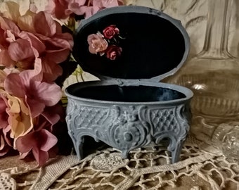 Blue jewelry box, romantic, castle spirit, shabby chic