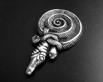 Viking coiled snake pendant, Denmark