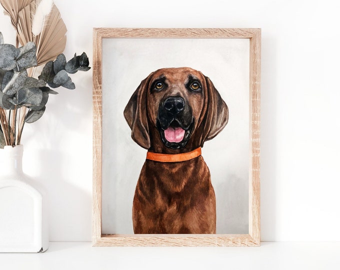 Hand painted Pet Portrait | Watercolor Pet Painting from Photo | Dog watercolor portrait painting | Custom pet portrait