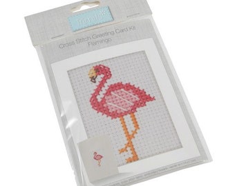 Trimits Flamingo Kit de Tarjetas de Punto de Cruz