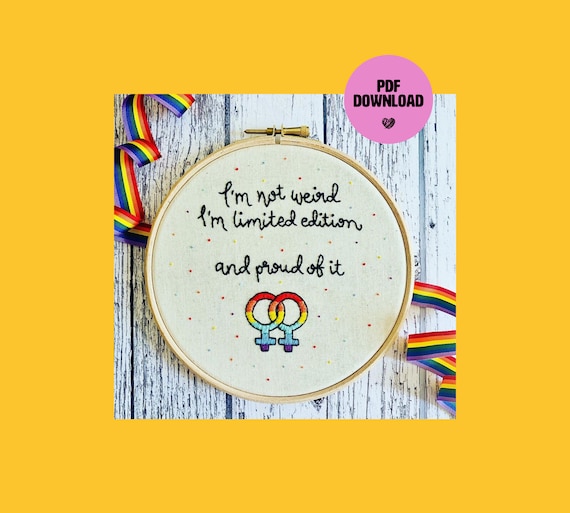 Limited Edition Pride Embroidery PDF Download - Stitch It Yourself