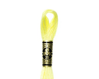 DMC Mouliné Spécial 445 - Light Lemon Embroidery Thread - Stranded Cotton
