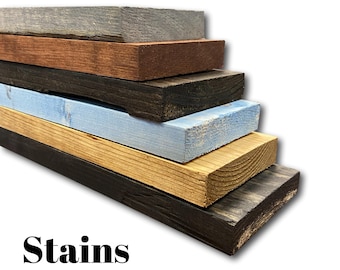 Wood Slabs For Craft/DIY Projects - Pack Of 10 - New Wood Boards - Stained, Washed, or Painted
