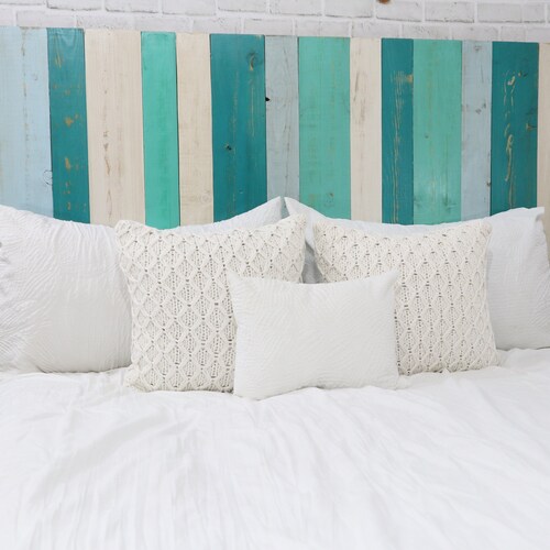 Barn Walls Multicolored Collection Solid Wood Panel Headboard Etsy