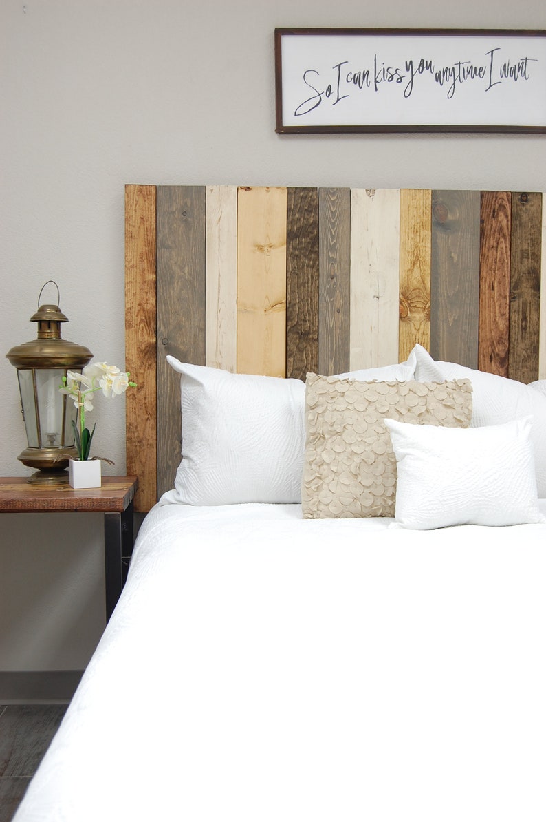 Rustic Mix Headboard Hanger Style Handcrafted. Mounts on Etsy