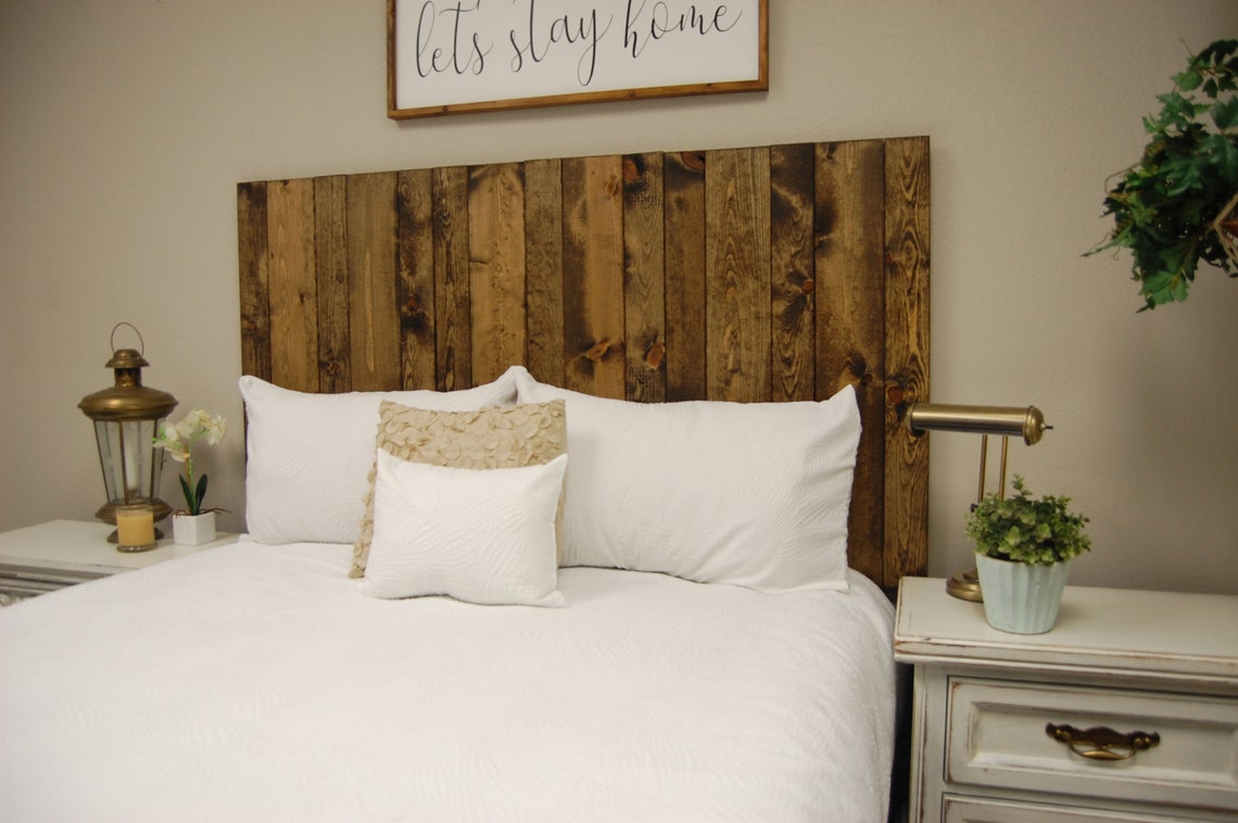 Dark Walnut Headboard Stain Leaner Style Handcrafted. Leans Etsy