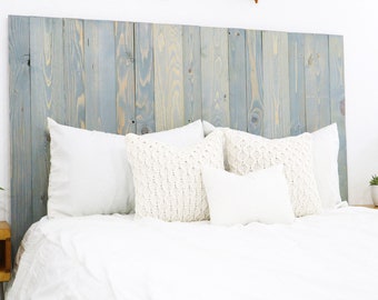 Celeste Farmhouse Headboard Wall Panel, Coastal Cowgirl Bedroom Furniture Style, Cottage Home Decor, Real Wood Bed Headboard, Adjustable