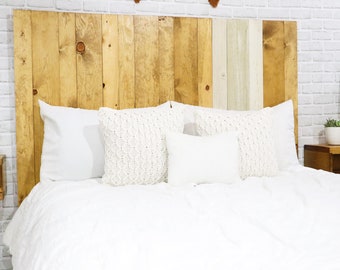 Boho Euro Headboard, Contemporary Bedroom Furniture Style, Scandinavian Home Decor Wall Panels for Bed, Bohemian Headboard Real Solid Wood