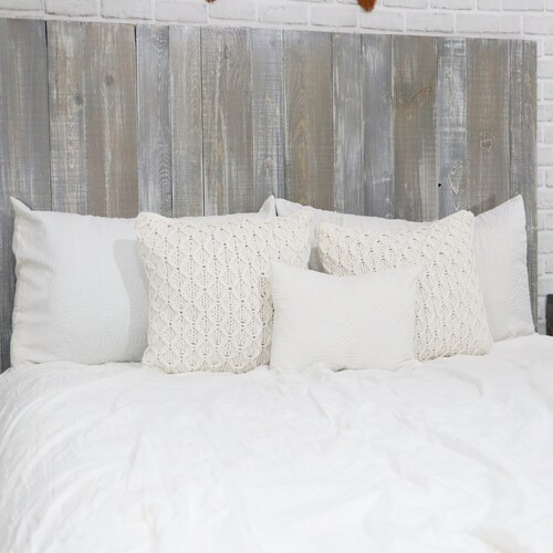 Barn Walls Stained Collection Solid Wood Panel Headboard Blue Etsy