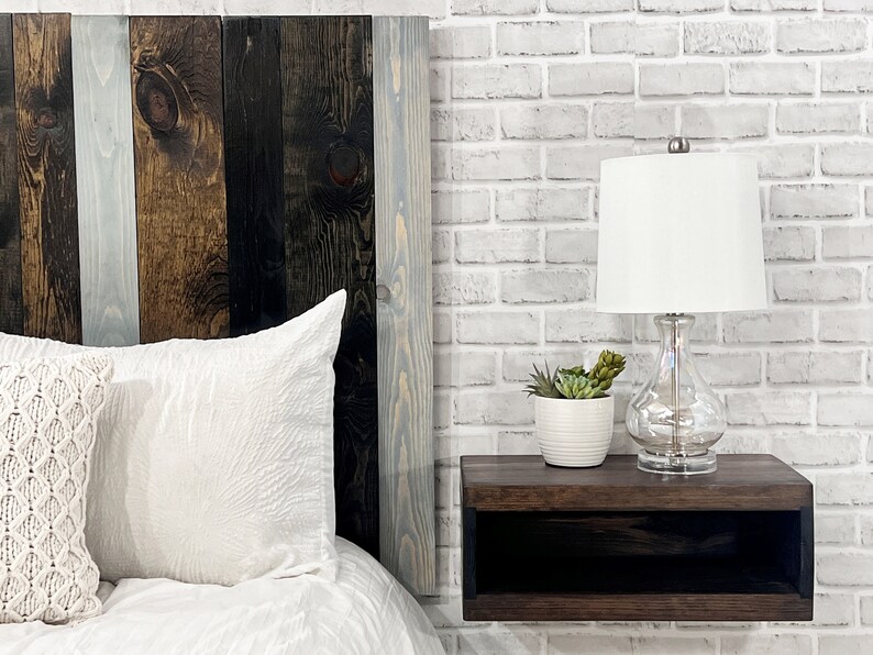 Barn Walls Multicolored Collection Solid Wood Panel Headboard Etsy