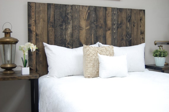 Farmhouse Mix Headboard Mounts on Wall. Hanger Style Handcrafted