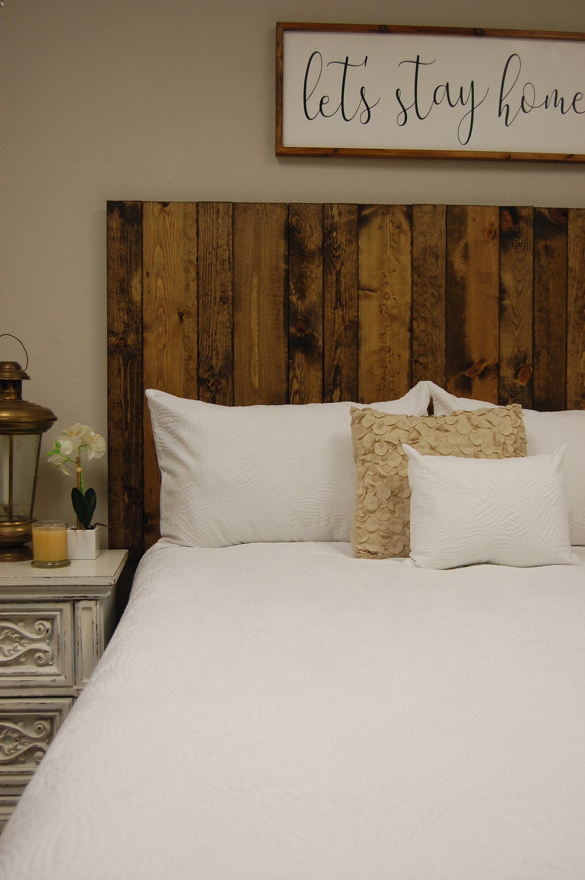 Dark Walnut Headboard Stain Leaner Style Handcrafted. Leans Etsy