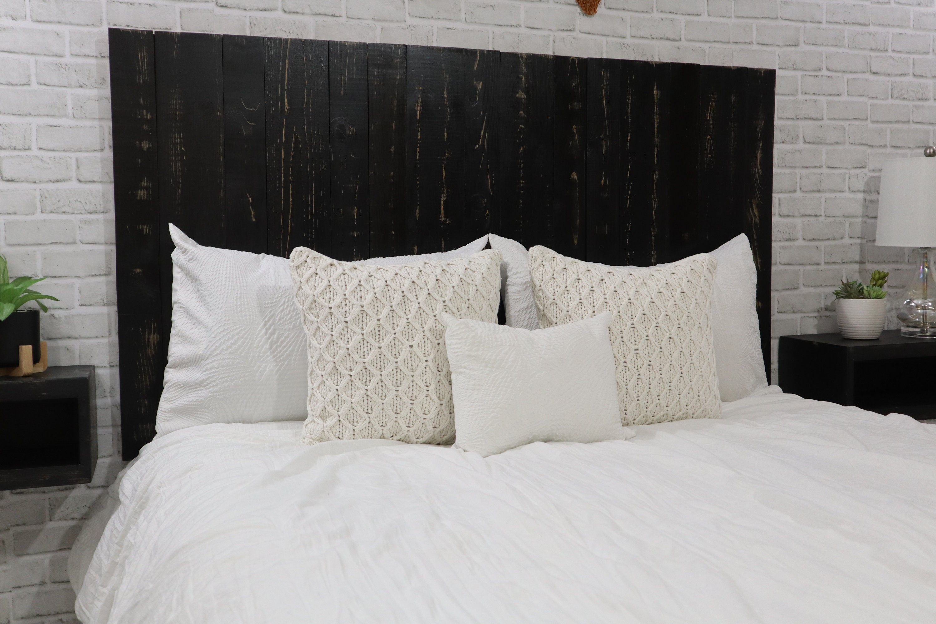 Black Headboard Weathered Leaner Style Handcrafted. Leans on Etsy