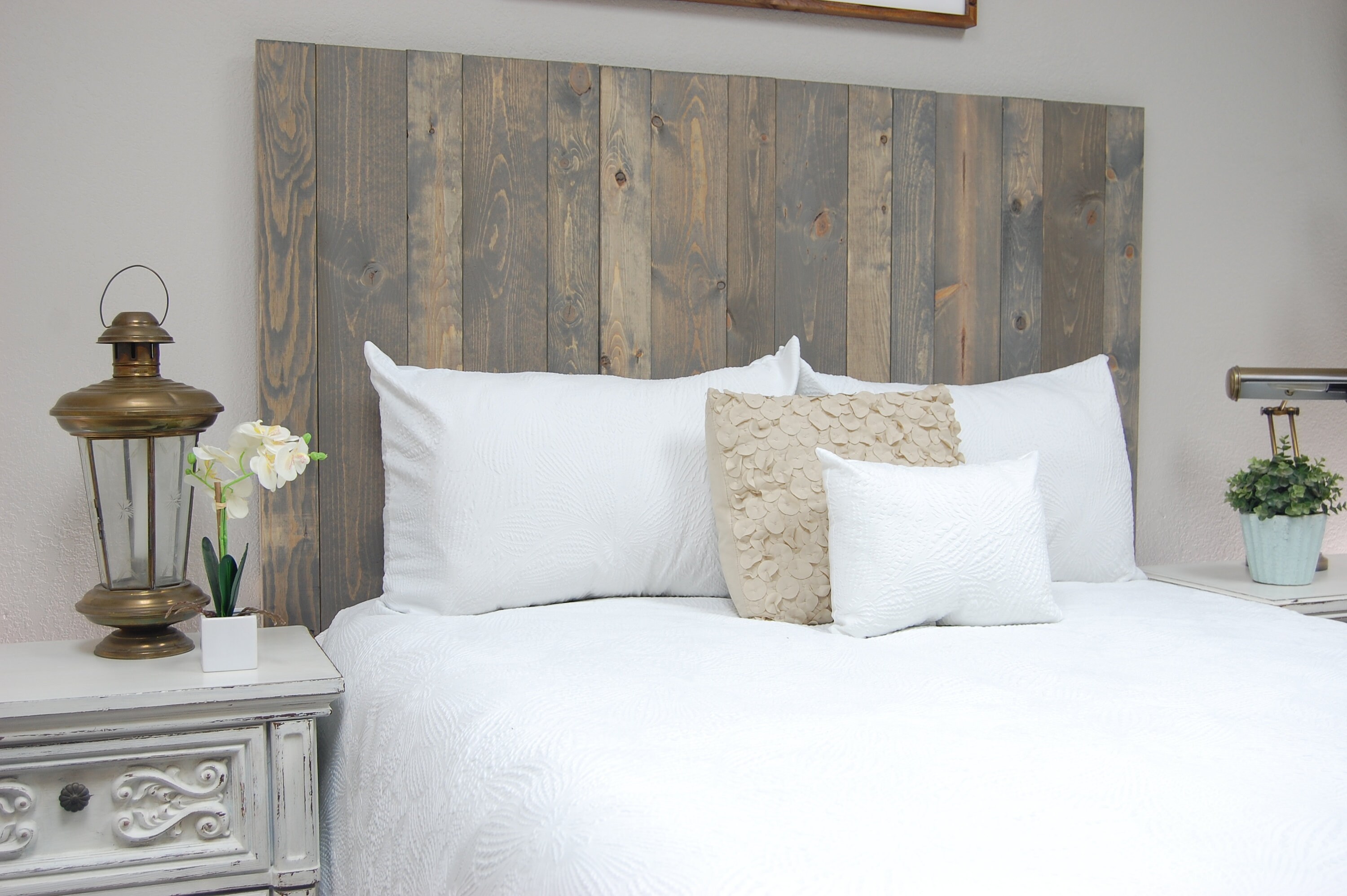 Coastal Gray Headboard Stain Leaner Style Handcrafted. Leans Etsy