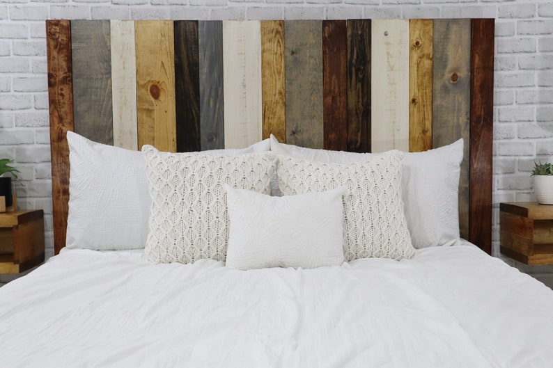 Rustic Mix Headboard Hanger Style Handcrafted. Mounts on Etsy