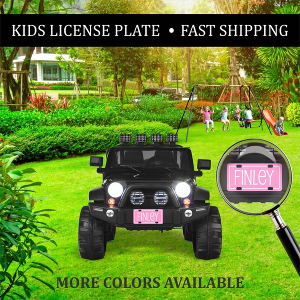 Personalized Mini License Plate – Kids License Plate - Custom License Plate - Personalized Car Tag - Bike Accessory - Bike License Plate