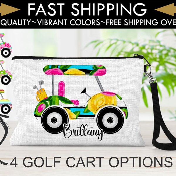 Personalized Golf Bag, Girls Golf Weekend Gifts, Golf Team Gift, Personalized Bag, Personalized Golf Wristlet, Golf Lover Gift, Golf Gifts