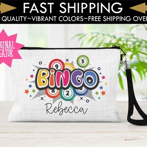 Personalized Bingo Bag, Lucky Bingo bag, Personalized bag, Bingo Bag, Gift for her, Bingo gift, Gift for Grandma Grandpa,