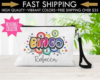 Personalized Bingo Bag, Lucky Bingo bag, Personalized bag, Bingo Bag, Gift for her, Bingo gift, Gift for Grandma Grandpa,