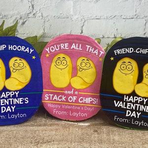 Valentine Chip Labels, Labels for Valentine Chip Snack boxes, Personalized Valentine Stickers, Personalized Stickers