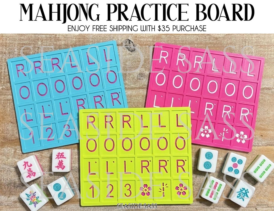 Mahjong Pattern Board Mahjong Solo Practice Board – Mahjong Training Tool – Mahjong Accessory ...