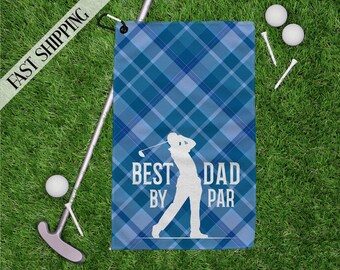 Fathers Day Golf Towel, Personalized Golf Towel, Dad Golf Gift, Golf Towel For Dad, Best Dad By Par Gift, Golf Towel, Fathers Day Gift, Golf