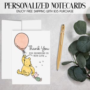 Winnie the Pooh Thank You Card - Etsy