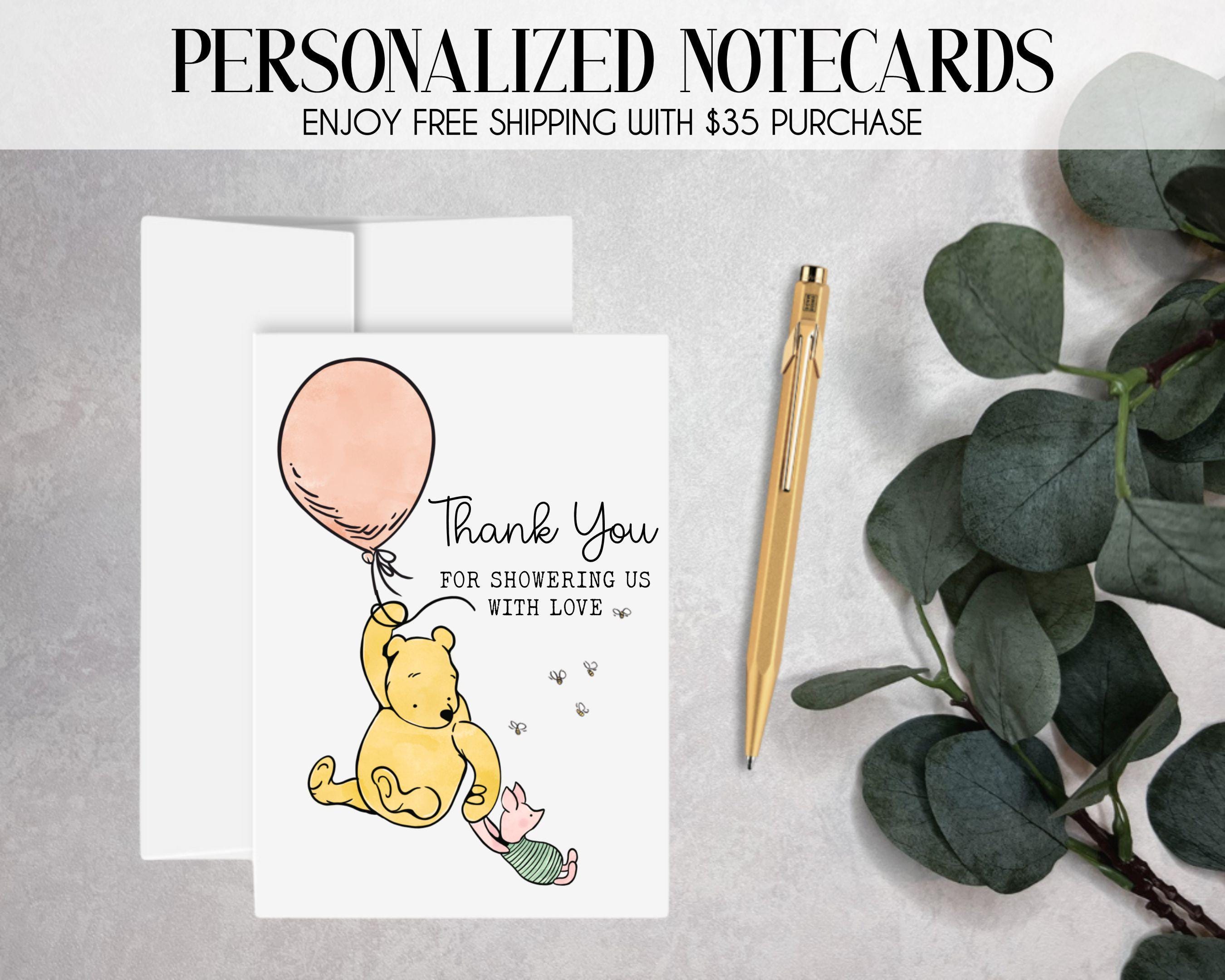 Pooh Thank You Cards - Etsy